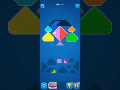 Video guide by Gaming Shorts 50: Tangram! Level 32 #tangram