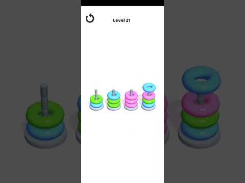 Video guide by Mobile Games: Hoop Stack Level 21 #hoopstack