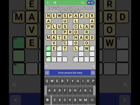 Video guide by The Bubbly Lili: English Crossword Puzzle Level 19 #englishcrosswordpuzzle