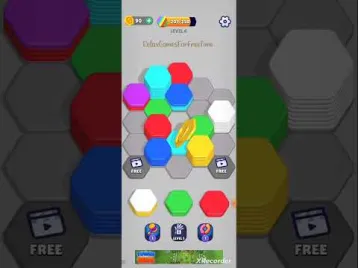 Video guide by Relax Games For Free Time: Hexa Sort Level 4 #hexasort