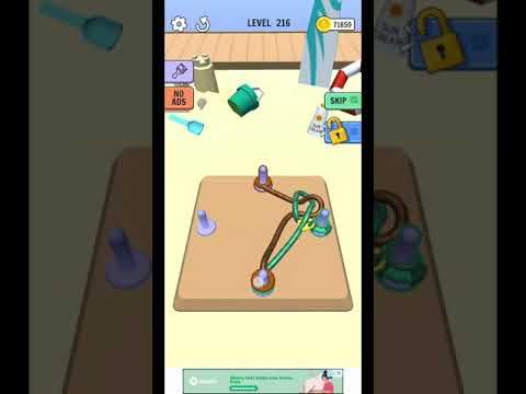 Video guide by Sara's Gaming Solutions: Go Knots 3D Level 216 #goknots3d