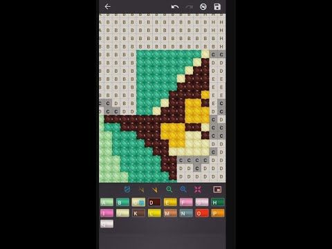 Video guide by : Cross Stitch: Color by Number  #crossstitchcolor