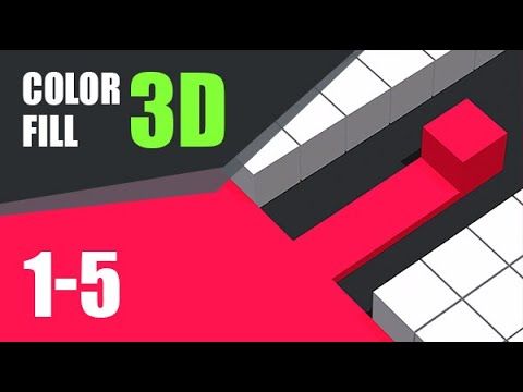 Video guide by SamyKaze Gaming: Color Fill 3D Level 001005 #colorfill3d