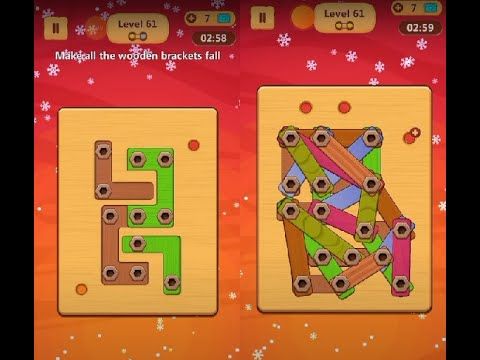 Video guide by Lim Shi San: Wood Nuts & Bolts Puzzle Level 61 #woodnutsamp