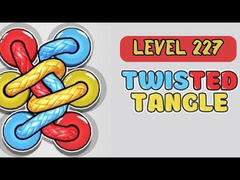 Video guide by Vaca Goiaba: Twisted Tangle Level 227 #twistedtangle