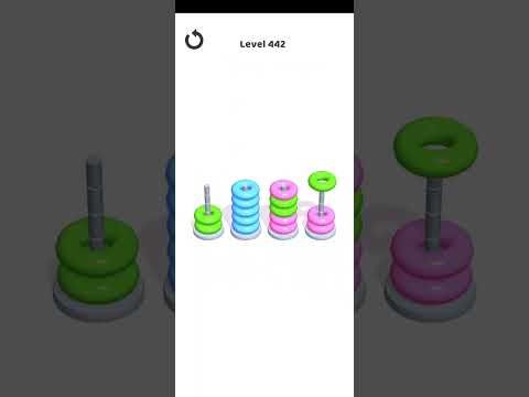 Video guide by Mobile Games: Hoop Stack Level 442 #hoopstack