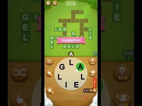 Video guide by ETPC EPIC TIME PASS CHANNEL: Word Farm Cross Level 687 #wordfarmcross