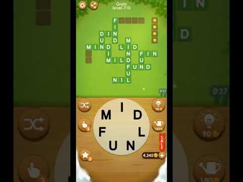 Video guide by ETPC EPIC TIME PASS CHANNEL: Word Farm Cross Level 710 #wordfarmcross