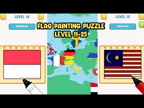 Video guide by TIPI GAMING: Flag Painting Puzzle Level 1125 #flagpaintingpuzzle