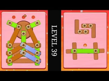 Video guide by DB2 Gaming: Wood Nuts & Bolts Puzzle Level 39 #woodnutsamp