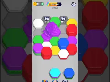 Video guide by Alram Games Shots: Hexa Sort Level 5 #hexasort