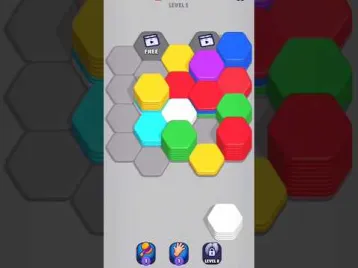 Video guide by Mobile pixel play: Hexa Sort Part 2 - Level 5 #hexasort