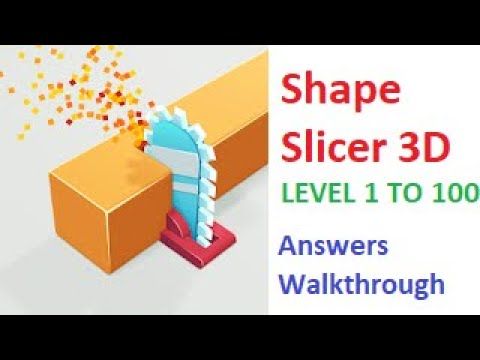 Video guide by Happy Game Time: Shape Slicer 3D Level 1 #shapeslicer3d