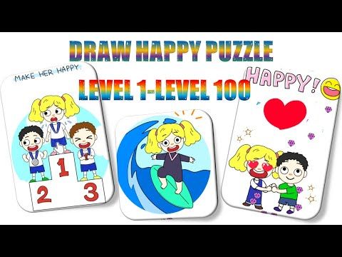 Video guide by SRIKANDI BATRA: Draw Happy Puzzle Level 1 #drawhappypuzzle