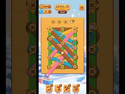 Video guide by Game Zone: Wood Nuts, Bolts and Screws Level 15 #woodnutsbolts