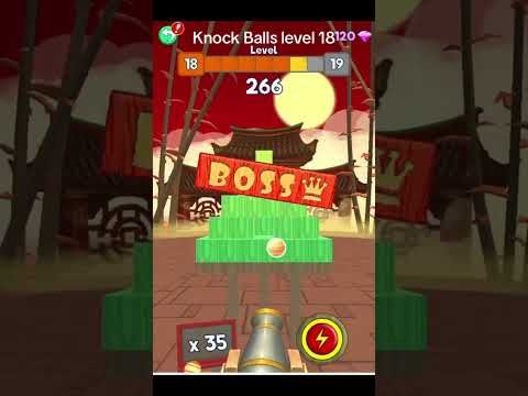 Video guide by ShortyLK: Knock Balls! Level 18 #knockballs