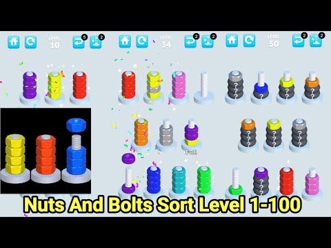 Video guide by sonicOring: Nuts And Bolts Sort Level 150 #nutsandbolts