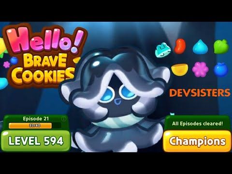 Video guide by Jelly Sapinho: Hello! Brave Cookies Level 594 #hellobravecookies