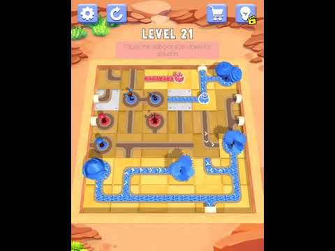 Video guide by Mobile Games: Water Connect Puzzle Level 21 #waterconnectpuzzle