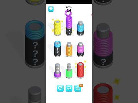Video guide by Technical KPK: Slinky Sort Puzzle Level 14 #slinkysortpuzzle