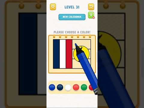 Video guide by IQ Again: Flag Painting Puzzle Level 31 #flagpaintingpuzzle