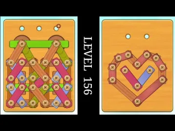 Video guide by DB2 Gaming: Wood Nuts & Bolts Puzzle Level 156 #woodnutsamp