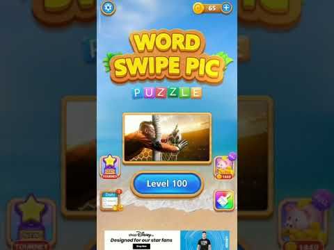 Video guide by Catch Tricks: Word Swipe Pic Level 100 #wordswipepic