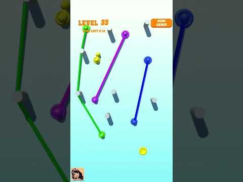 Video guide by Alram Games Shots: Color Rope Level 33 #colorrope