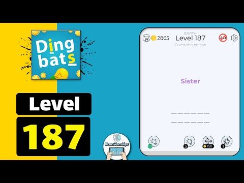 Video guide by BrainGameTips: Dingbats! Level 187 #dingbats