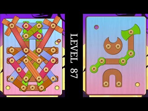 Video guide by DB2 Gaming: Wood Nuts & Bolts Puzzle Level 87 #woodnutsamp