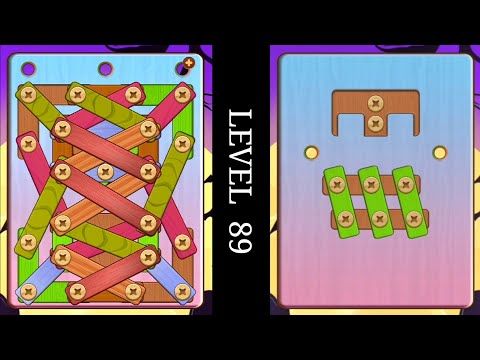 Video guide by DB2 Gaming: Wood Nuts & Bolts Puzzle Level 89 #woodnutsamp