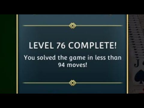 Video guide by SolitaireSavvy: Solitaire! Level 76 #solitaire