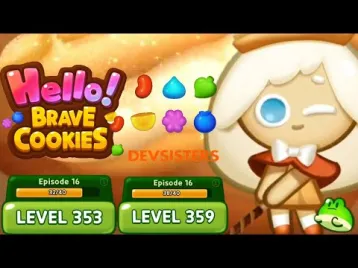 Video guide by Jelly Sapinho: Hello! Brave Cookies Level 353 #hellobravecookies