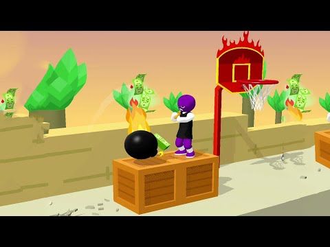Video guide by Frustrated Gamer: Bounce Dunk Part 140 #bouncedunk