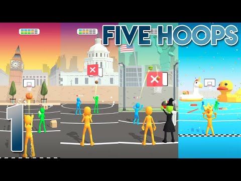 Video guide by GamePlays365: Five Hoops Part 1 - Level 1 #fivehoops