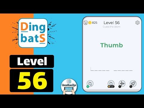 Video guide by BrainGameTips: Dingbats! Level 56 #dingbats
