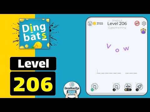 Video guide by BrainGameTips: Dingbats! Level 206 #dingbats
