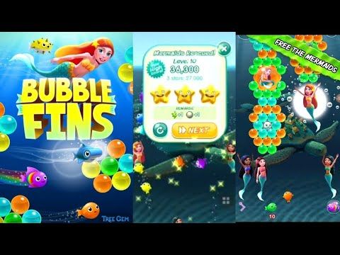 Video guide by quinata gaming: Bubble Fins Level 1 #bubblefins