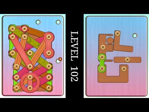 Video guide by DB2 Gaming: Wood Nuts & Bolts Puzzle Level 102 #woodnutsamp