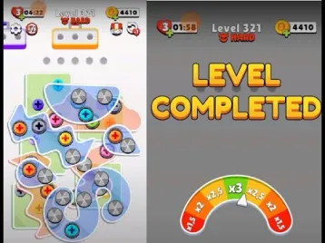 Video guide by Lim Shi San: Screw Jam Level 321 #screwjam