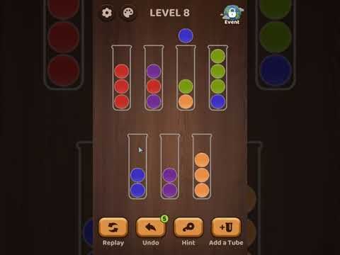 Video guide by Marcela Martinez: Ball Sort Puzzle Level 8 #ballsortpuzzle