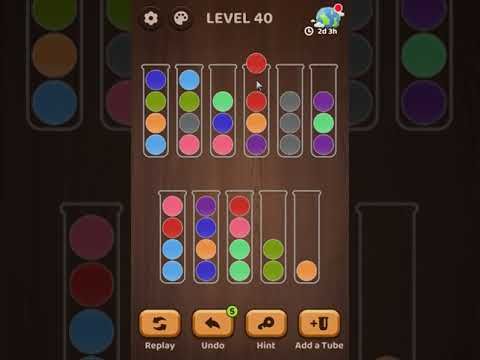 Video guide by Marcela Martinez: Ball Sort Puzzle Level 40 #ballsortpuzzle