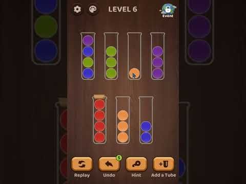 Video guide by Marcela Martinez: Ball Sort Puzzle Level 6 #ballsortpuzzle