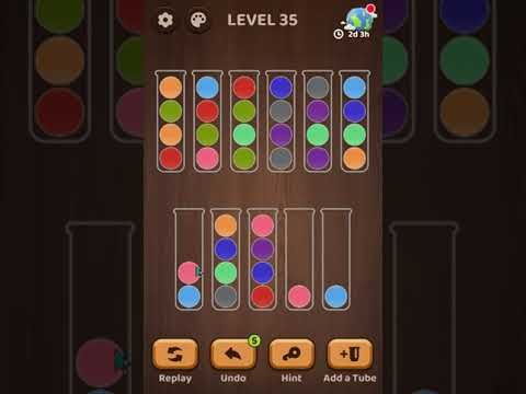 Video guide by Marcela Martinez: Ball Sort Puzzle Level 35 #ballsortpuzzle