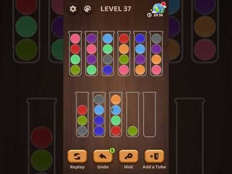 Video guide by Marcela Martinez: Ball Sort Puzzle Level 37 #ballsortpuzzle