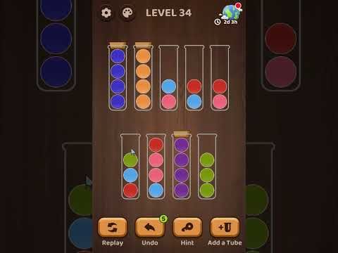 Video guide by Marcela Martinez: Ball Sort Puzzle Level 34 #ballsortpuzzle