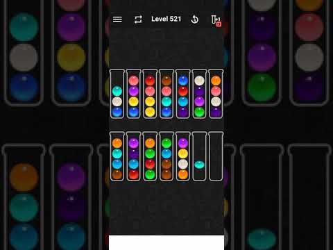 Video guide by Game Help: Ball Sort Color Water Puzzle Level 521 #ballsortcolor