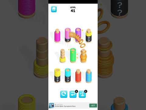 Video guide by All Games Here : Slinky Sort Puzzle Level 41 #slinkysortpuzzle