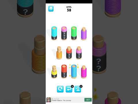 Video guide by All Games Here : Slinky Sort Puzzle Level 38 #slinkysortpuzzle