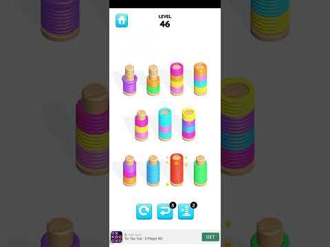 Video guide by All Games Here : Slinky Sort Puzzle Level 46 #slinkysortpuzzle